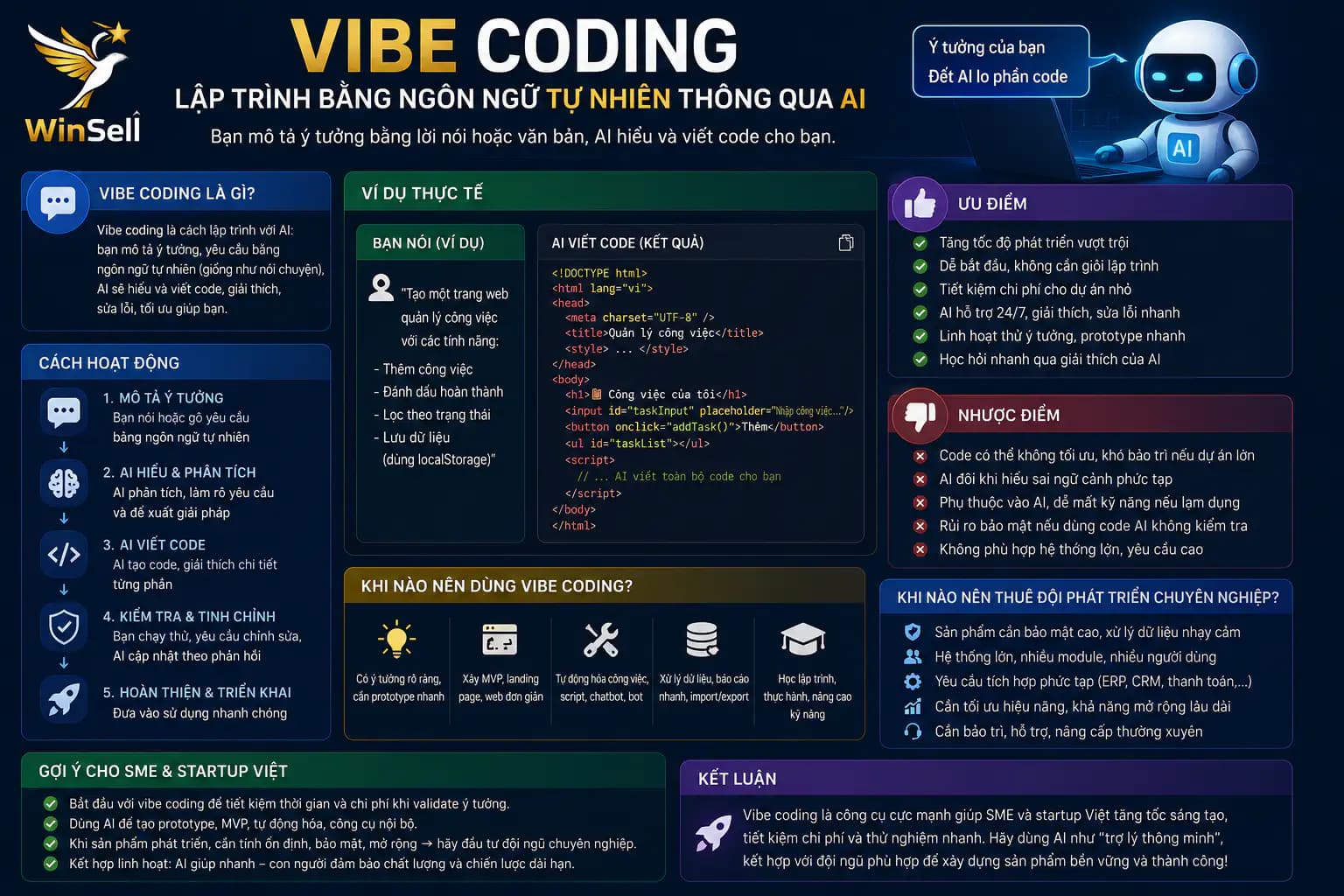 Vibe Coding Là Gì? Hướng Dẫn Cho Người Không Chuyên Lập Trình