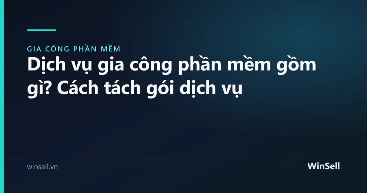 Dịch vụ gia công phần mềm gồm những gì? Cách tách gói dịch vụ